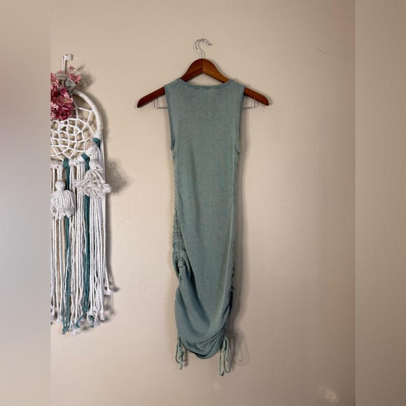 Revolve Lioness Military Minds Knit Ruched Mini Dress Sage Green Size XS - Picture 6 of 9